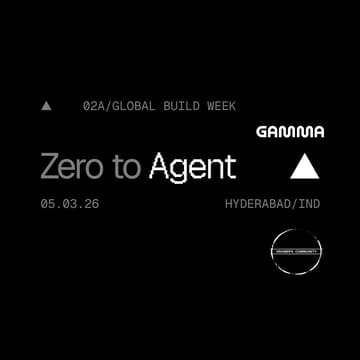 Cover Image for Zero to Agent: Hyderabad (Vercel x Gamma x Kramer's Community)
