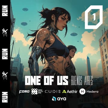 Cover Image for ONE OF US Run & Coffee // Aya, Cudis, 071Labs, Hedera, Aethir & FOMO Magazine