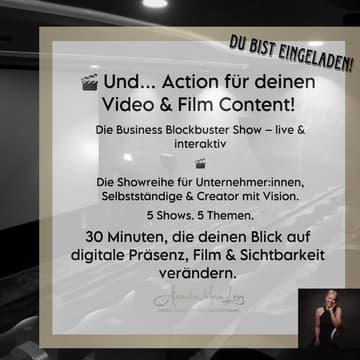 Cover Image for Business Blockbuster Show By Alexandra - Insights für Video- und Filmmarketing