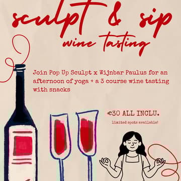 Cover Image for Sip & Sculpt: Pop Up Sculpt X Wijnbar Paulus