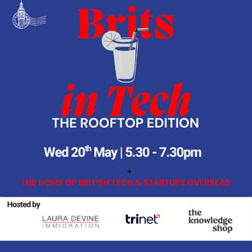 Cover Image for Brits in Tech - Rooftop Happy Hour