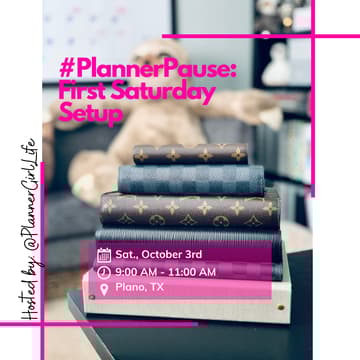 Cover Image for #PlannerPause: Q4 First Saturday Setup