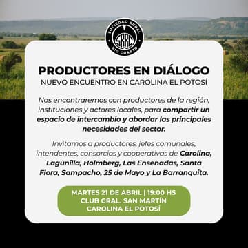 Cover Image for PRODUCTORES EN DIÁLOGO: Nuevo encuentro en Carolina El Potosí