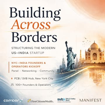 Cover Image for Building Across Borders: The Modern US–India Startup