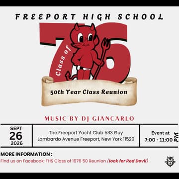 Cover Image for Freeport H.S. Class of ‘76 Reunion
