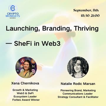 Cover Image for Launching, Branding, Thriving — SheFi in Web3
