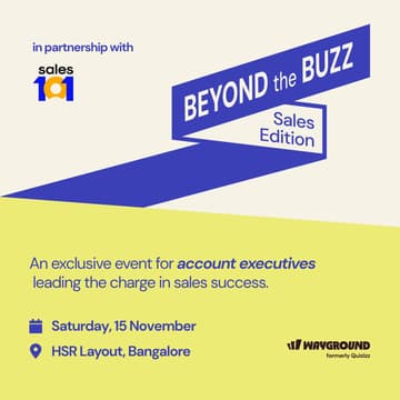 Cover Image for Beyond the Buzz: Sales Edition