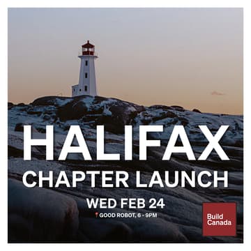 Cover Image for Build Canada Halifax Chapter Launch