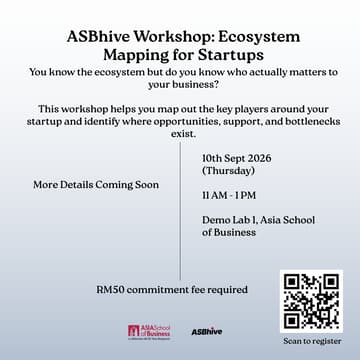 Cover Image for ASBhive Workshop : Ecosystem Mapping for Startups