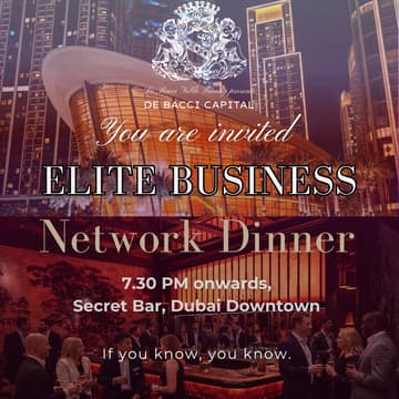 Cover Image for Elite Business Dinner at Secret Bar ✨