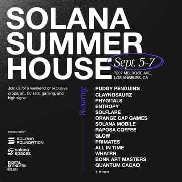 Cover Image for Solana Summer House Friday