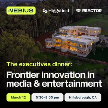 Cover Image for The Executive Dinner: Frontier Innovation in Media & Entertainment
