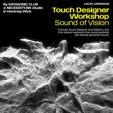 Cover Image for Touch Designer + Ableton Live Workshop: Sound of Vision by DATASONIC CLUB @ NECESSITY.INK