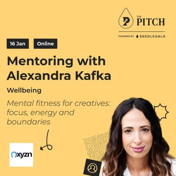 Cover Image for Mental fitness for founders: focus, energy & boundaries (for high-stakes pitching)