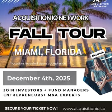 Cover Image for Acquisition IQ Miami Fall Tour
