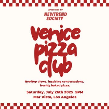 Cover Image for Venice Pizza Club: Community Event for founders, marketers & creative minds