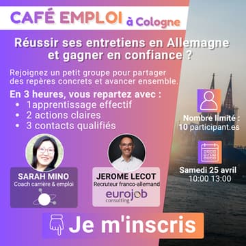 Cover Image for Café Emploi franco-allemand à Cologne