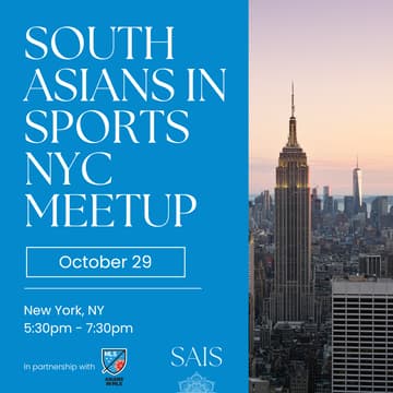 Cover Image for South Asians in Sports: NYC Meet-Up