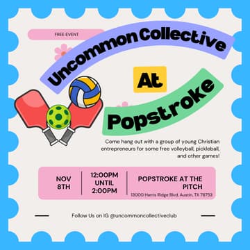 Cover Image for Uncommon Collective X Popstroke: Austin, Texas