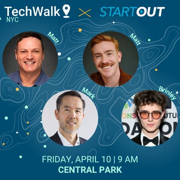 Cover Image for TechWalk | NYC, 4/10 w/ StartOut