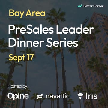 Cover Image for PreSales Leader Dinner Series [South Bay]