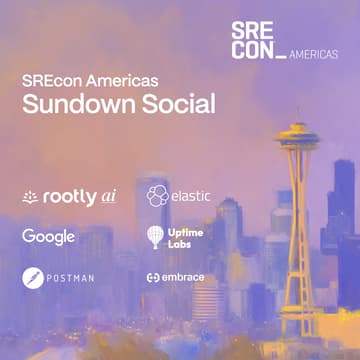 Cover Image for SREcon Americas Sundown Social w/ Rootly AI, Elastic, Uptime Labs, & Embrace