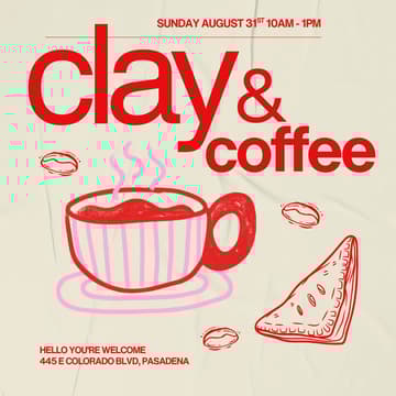 Cover Image for Clay & Coffee: A Ceramic Handbuilding Workshop