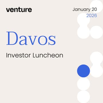 Cover Image for VENTURE Investor Luncheon Davos