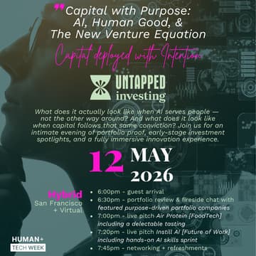 Cover Image for Capital with Purpose: AI, Human Good, & The New Venture Equation