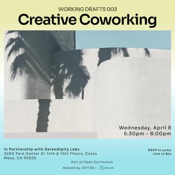 Cover Image for Working Drafts with JOY128 + The Scrib