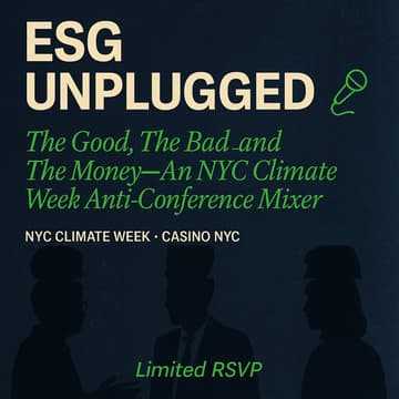 Cover Image for ESG Unplugged: The Good, The Bad, and The Money