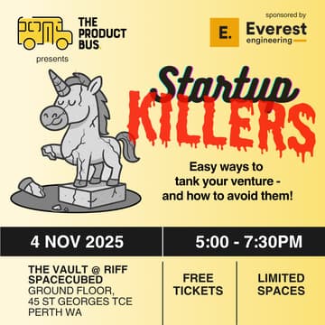 Cover Image for Startup Killers - and How to Avoid Them (Perth)