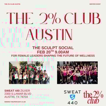 Cover Image for The 2% Club x Sweat 440: The Sculpt Social - Austin
