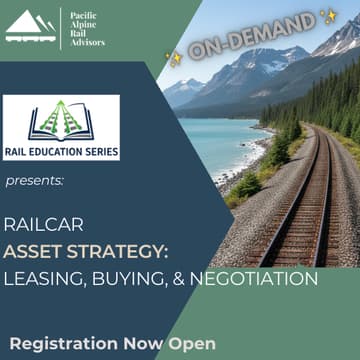 Cover Image for ON-DEMAND: Railcar Asset Strategy: Leasing, Buying, & Negotiation