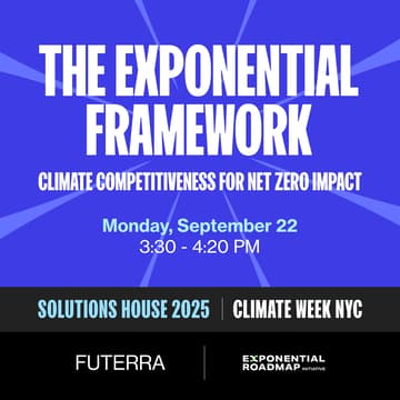 Cover Image for The Exponential Framework - climate competitiveness for Net Zero Impact