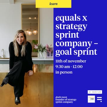 Cover Image for Equals x Strategy Sprint Company – Goal Sprint