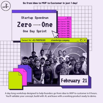 Cover Image for Startup Speedrun: From Idea → MVP → Customer in 8 Hours. Are You In?