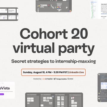 Cover Image for Secret strategies to internship-maxxing: Cohort 20 Virtual Party
