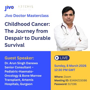 Cover Image for Jivo Masterclass | Childhood Cancer: The Journey from Despair to Durable Survival