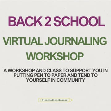 Cover Image for [VIRTUAL] Back 2 School: a tune up and class to pen2paper