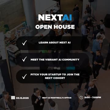 Cover Image for NEXT AI Montréal Open House