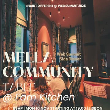 Cover Image for Web Summit Side Dinner – MELLA Community Table @ Fam Kitchen