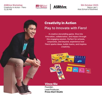 Cover Image for ASBhive Creativity Workshop : Play, Write, Grow: Reflecting on Our Creative Prowess and Process with Fiero!