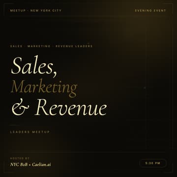 Cover Image for Sales, Marketing, and Revenue Leaders Meetup