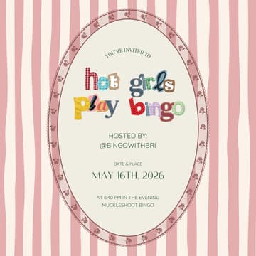 Cover Image for Hot Girls Play Bingo (May 16th)