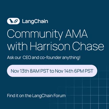 Cover Image for LangChain Community AMA with Harrison