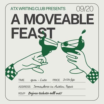 Cover Image for A Moveable Feast: Private Dinner