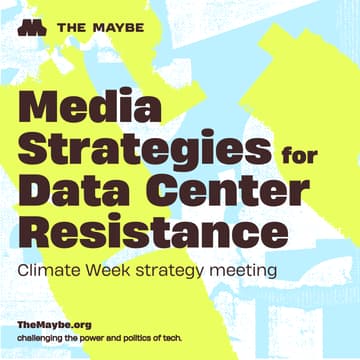 Cover Image for Media Strategies for Data Center Resistance