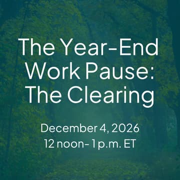 Cover Image for The Year-End Work Pause: The Clearing