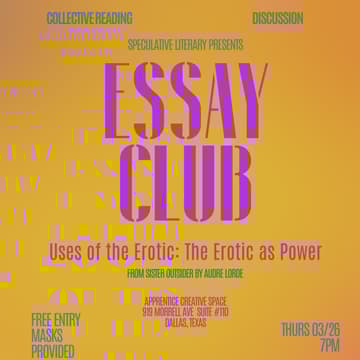 Cover Image for Essay Club: Uses of the Erotic